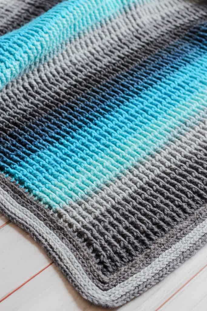 modern unisex crochet blanket
