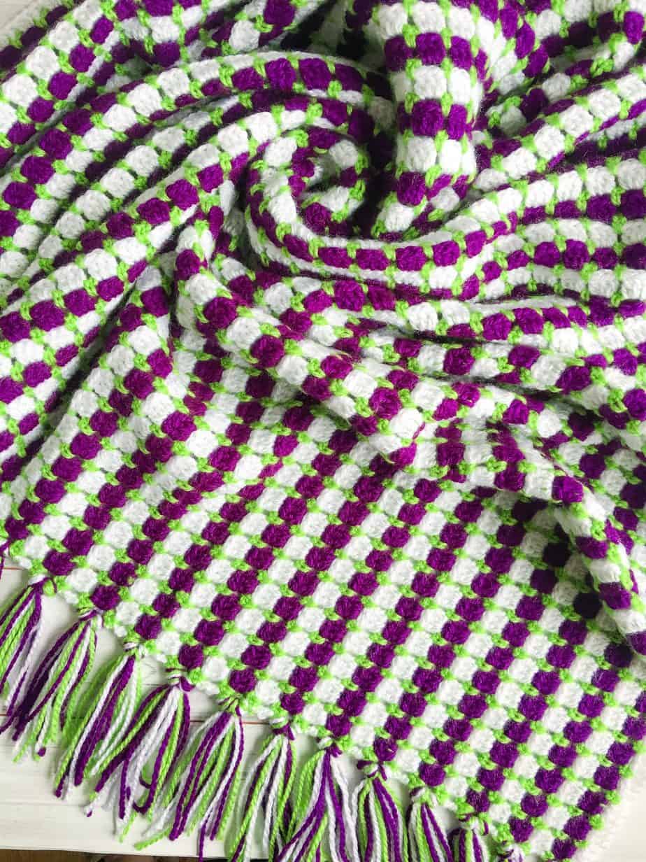 crochet modern granny blanket