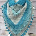 Misty Morning Triangle Scarf free crochet pattern