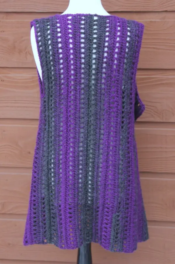 Brandywine Falls Vest crochet pattern