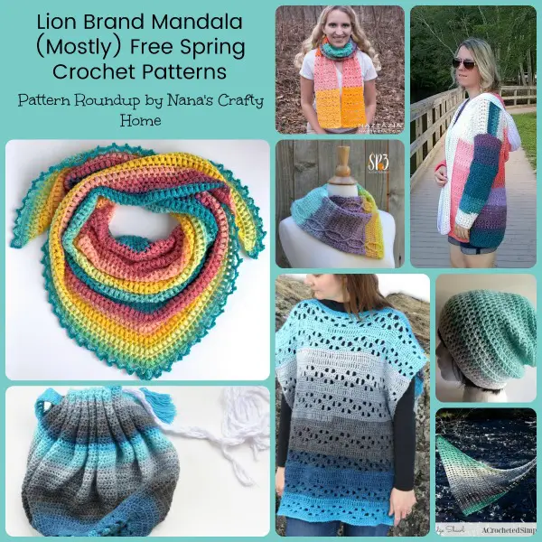 Lion Brand Mandala Mostly Free Spring Crochet Patterns