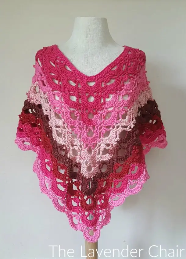 Gemstone Lacy Poncho by The Lavender Chair