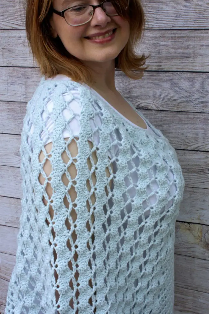 Whimsical Waves Crochet Poncho free crochet pattern featuring video tutorial!