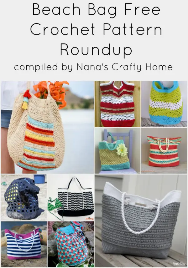 Summer Beach Bag Free Crochet Pattern Roundup