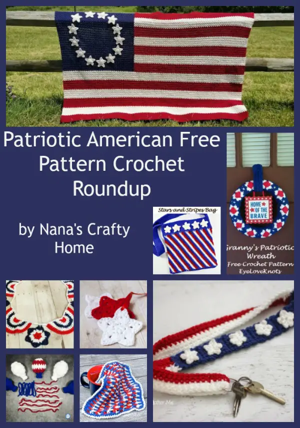 Patriotic American Free Crochet pattern roundup