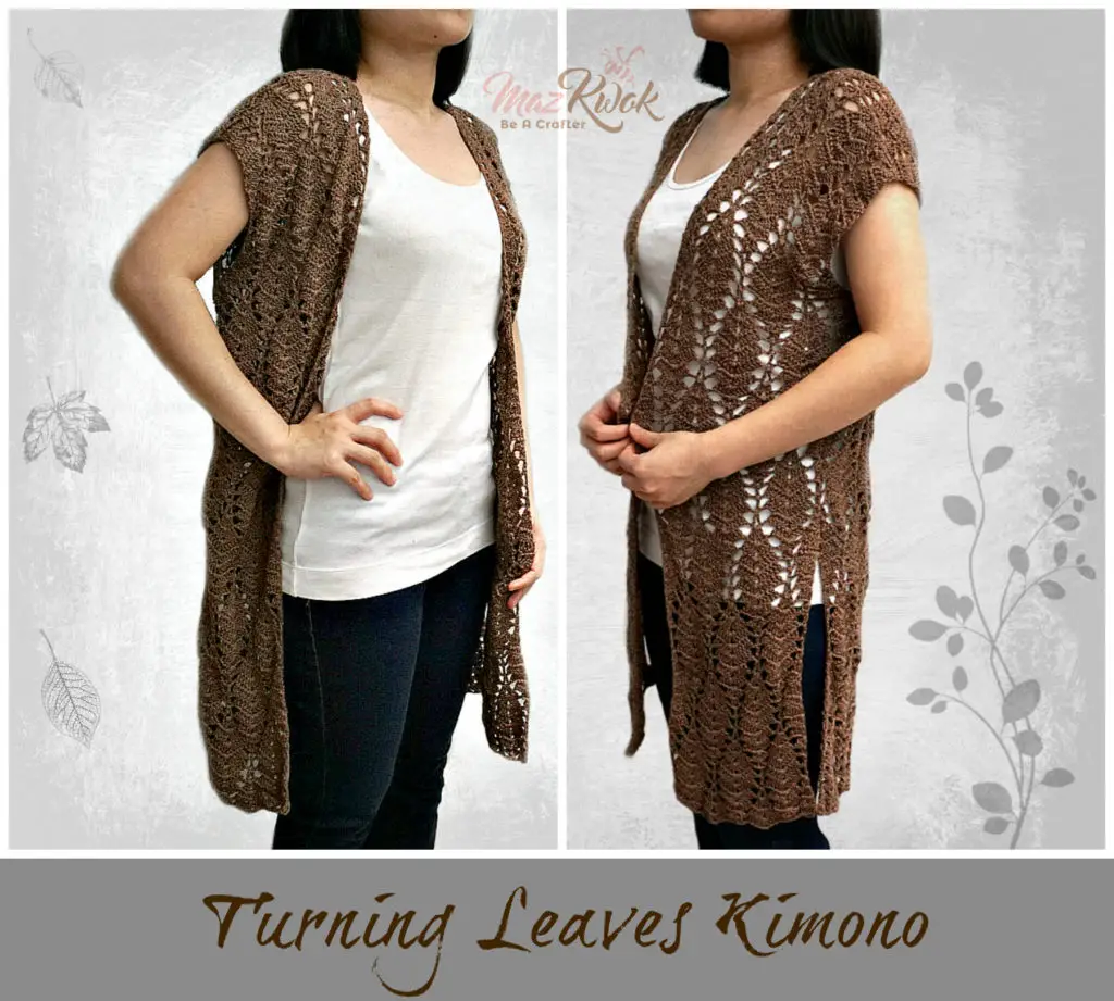 Turning Leaves Kimono by Maz Kwok of Be a Crafter a free crochet pattern