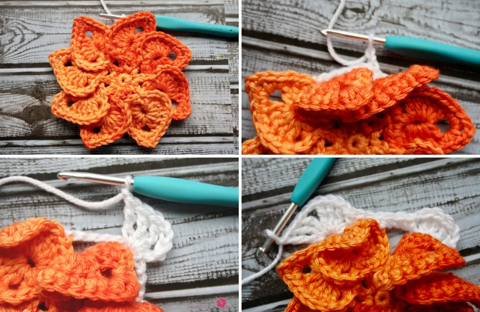 Leaves Granny Square a free crochet pattern