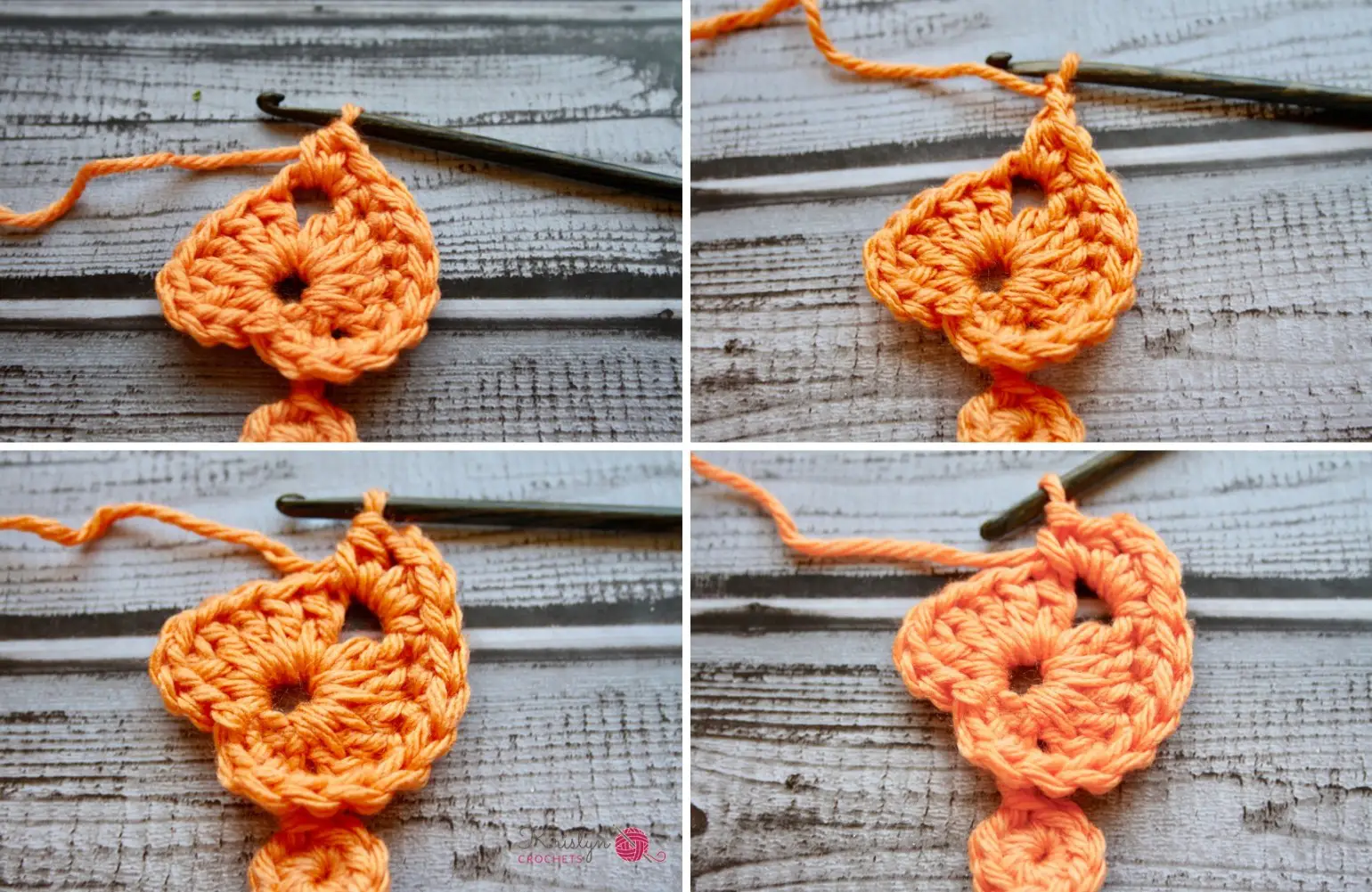 Leaves Granny Square free crochet pattern