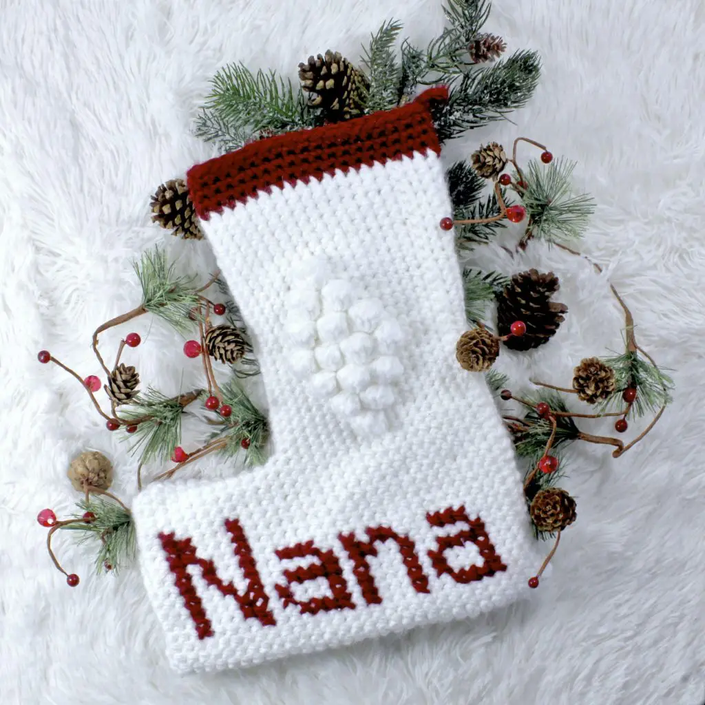 Christmas Blessings Stocking a free crochet pattern
