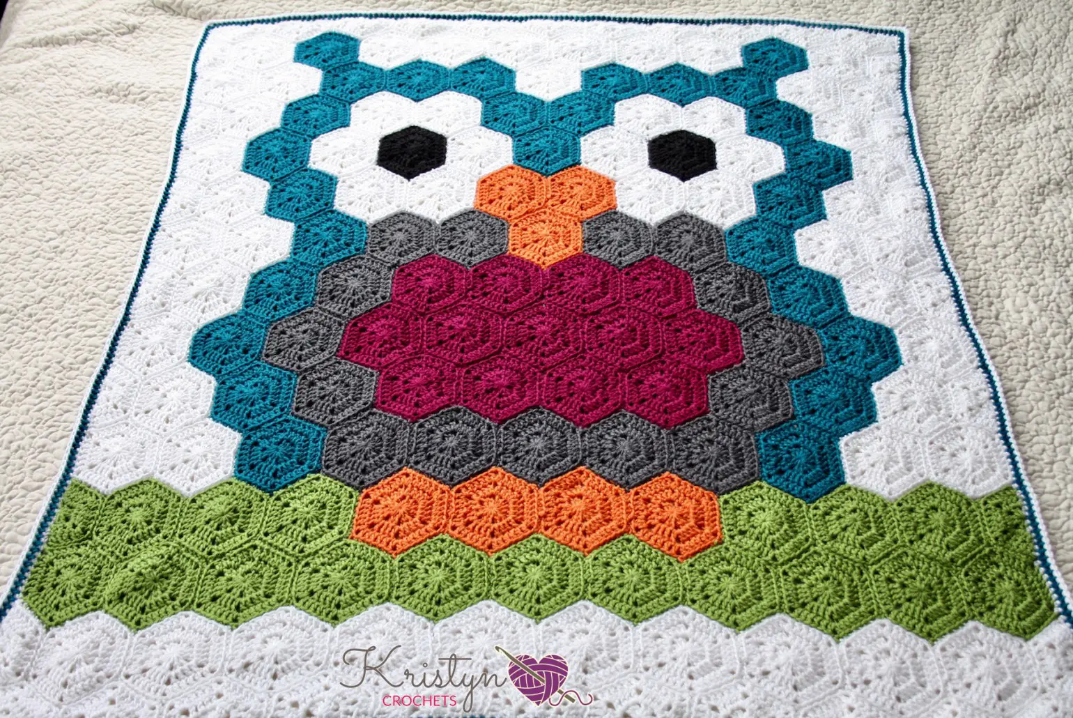 Crochet Owl Blanket Pattern Free Crochet Hexagon Blanket!