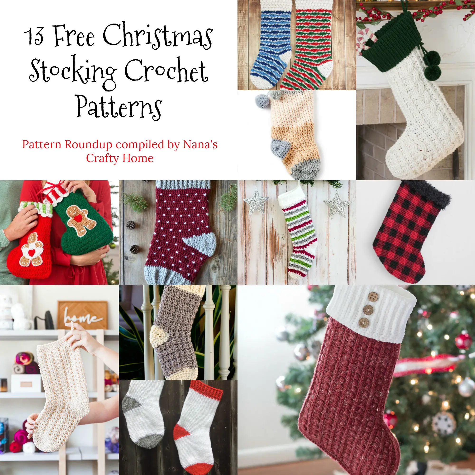 Christmas Stocking Free Crochet Pattern Roundup