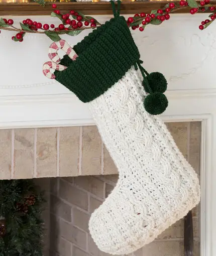Crochet Christmas Stocking free pattern roundup