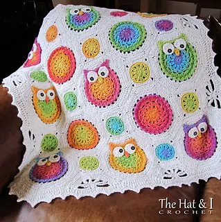Owl Obsession Blanket by The Hat & I