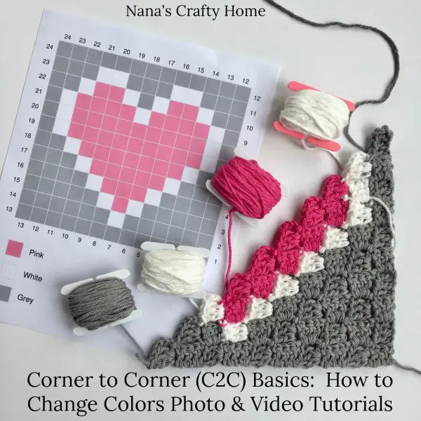 Corner to Corner (C2C) Basics:  How to Change Colors Photo & Video Tutorial