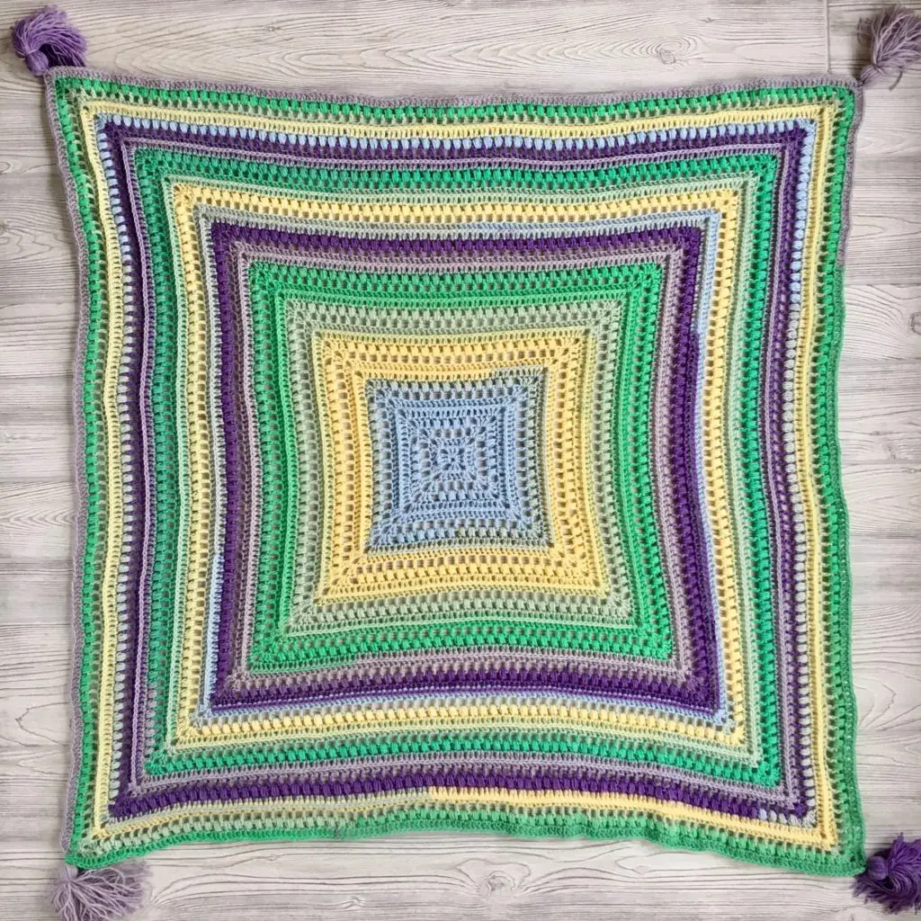 Wrap Me in Sunshine Blanket free crochet pattern