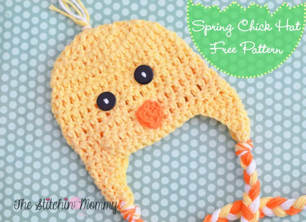 Spring Chick Hat free crochet pattern by The Stitchin Mommy