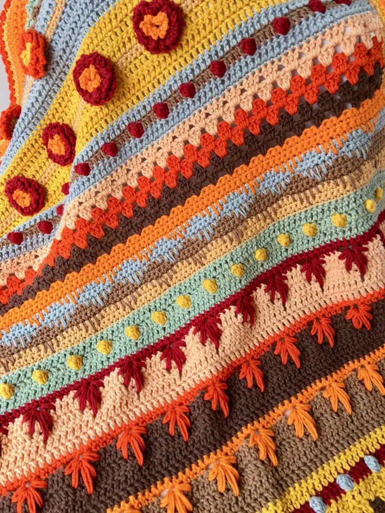 Autumn Rhapsody Blanket CAL Part 2 Free Crochet Pattern