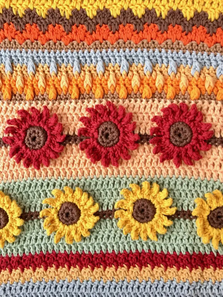 Autumn Rhapsody Blanket CAL Part 1 Free Crochet Pattern