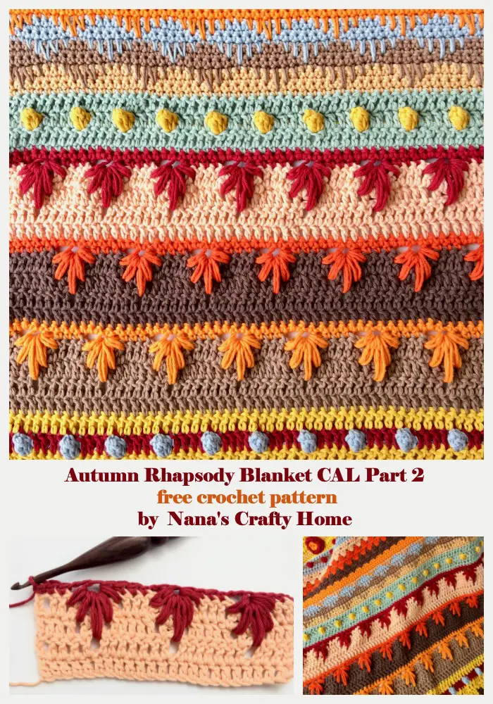 Autumn Rhapsody Blanket CAL Part 2 Free Crochet Pattern