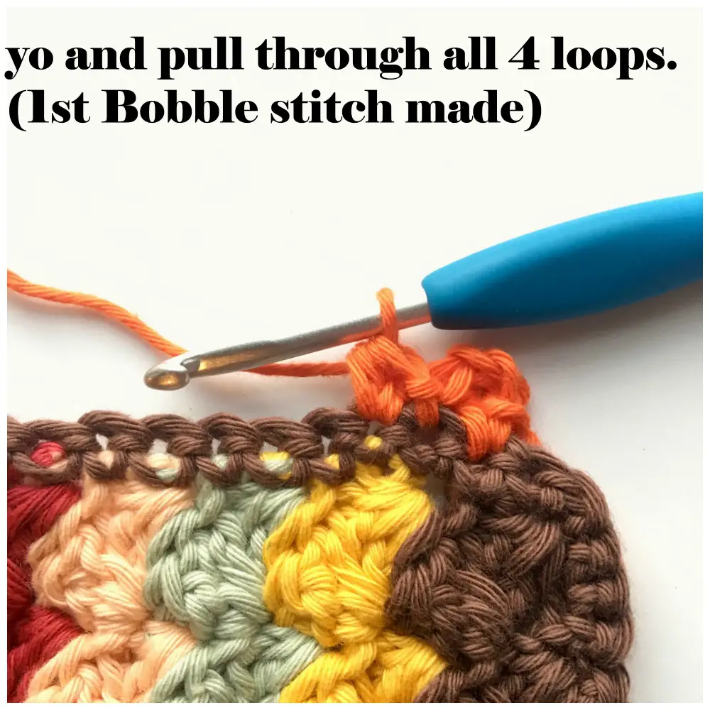 Bobble Shell Stitch Border Crochet Photo and Video Tutorial