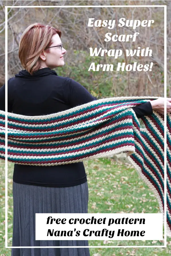 Super Scarf Arm Candy Wrap free crochet pattern
