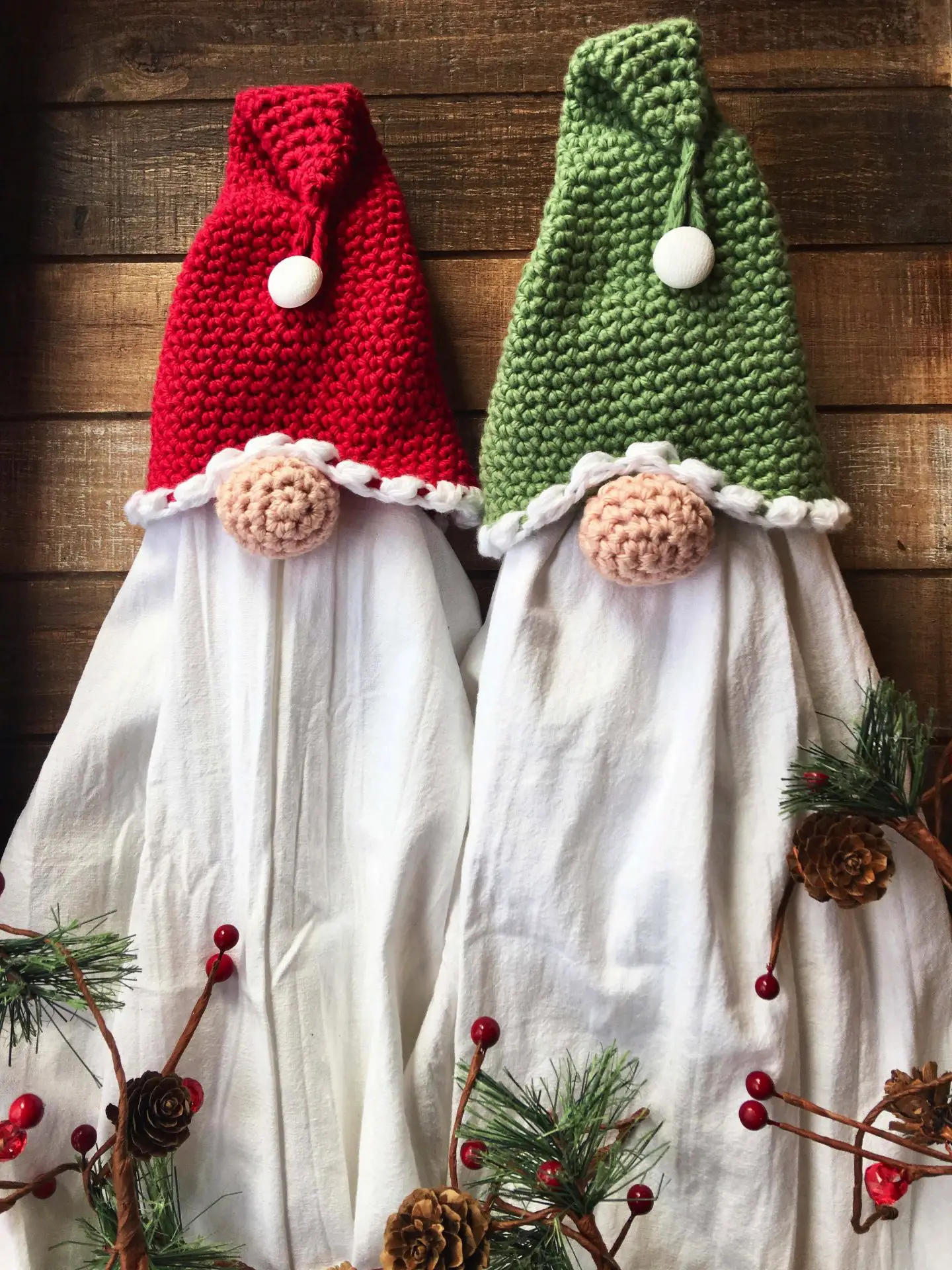 Santa Gnome Crochet Towel Topper Video Tutorial