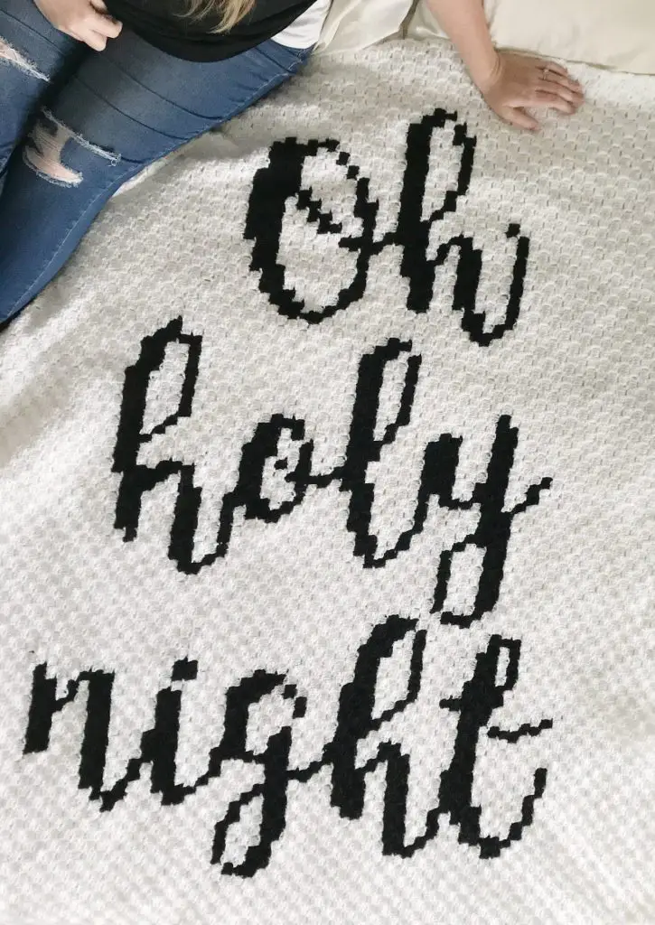 Oh Holy Night C2C Blanket by Meghan Makes Do
