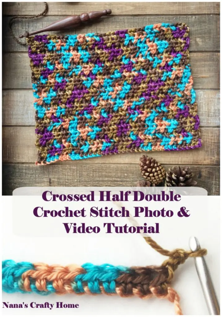 Crossed Half Double Crochet Stitch Video Tutorial