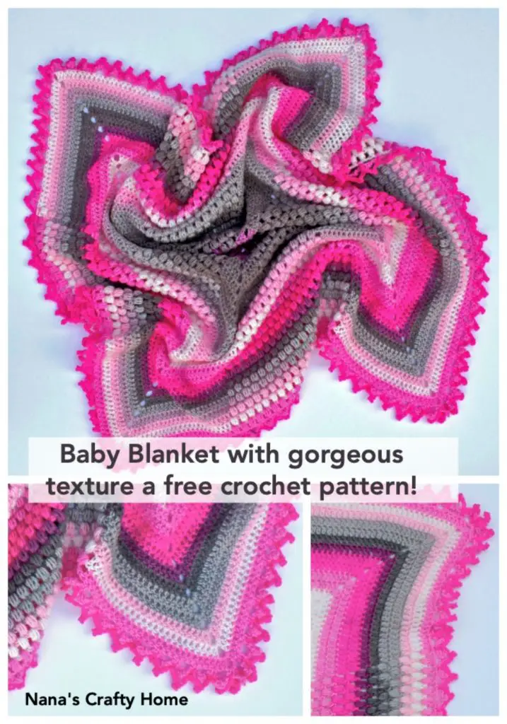 Easy baby blanket free crochet pattern