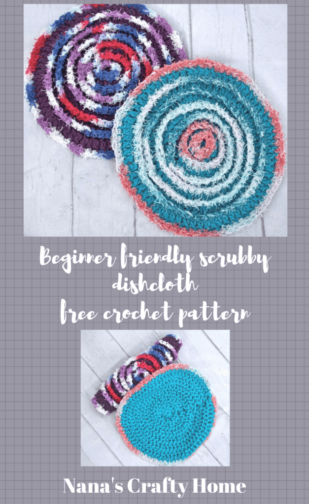 beginner crochet scrubby dishcloth free crochet pattern