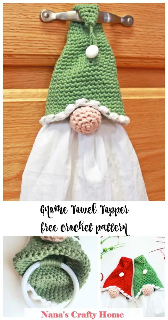 Gnome Towel Topper Free crochet pattern