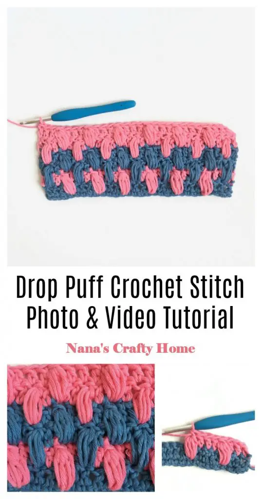 Drop Puff Crochet Stitch Tutorial