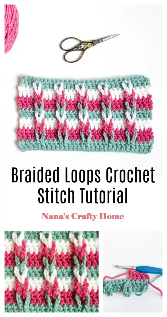 Braided Loops Crochet Stitch Pinterest