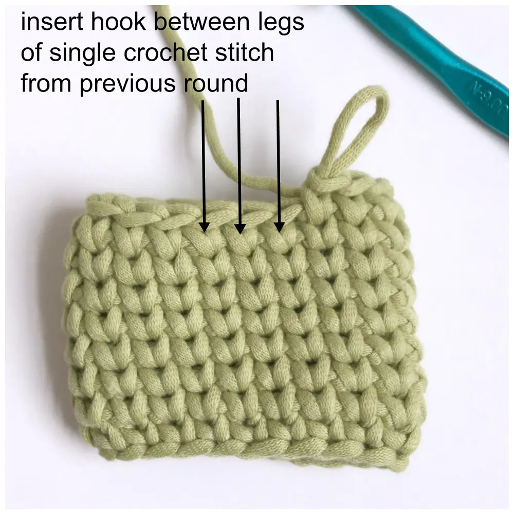 Waistcoat Crochet Knit Stitch in the round explanation