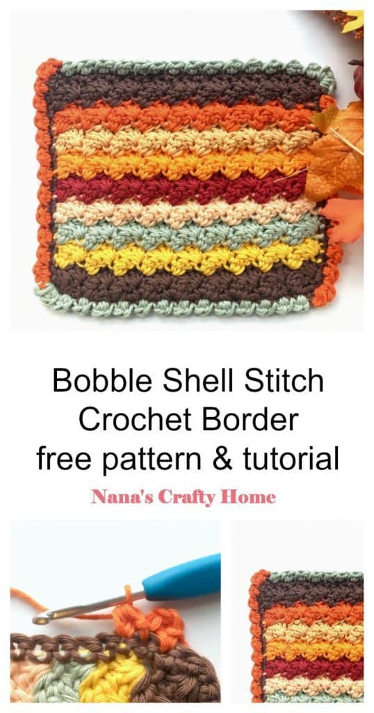 Bobble Shell Crochet Stitch Border Pinterest