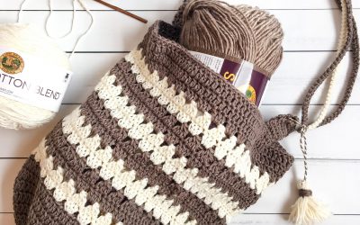 Crochet Market Bag Pattern Coffee & Cream Bag Free Crochet Pattern