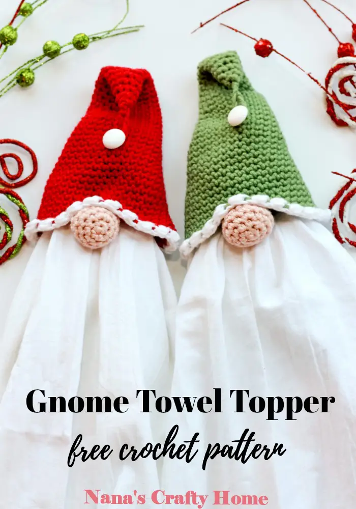 Gnome Towel Topper Free Crochet pattern
