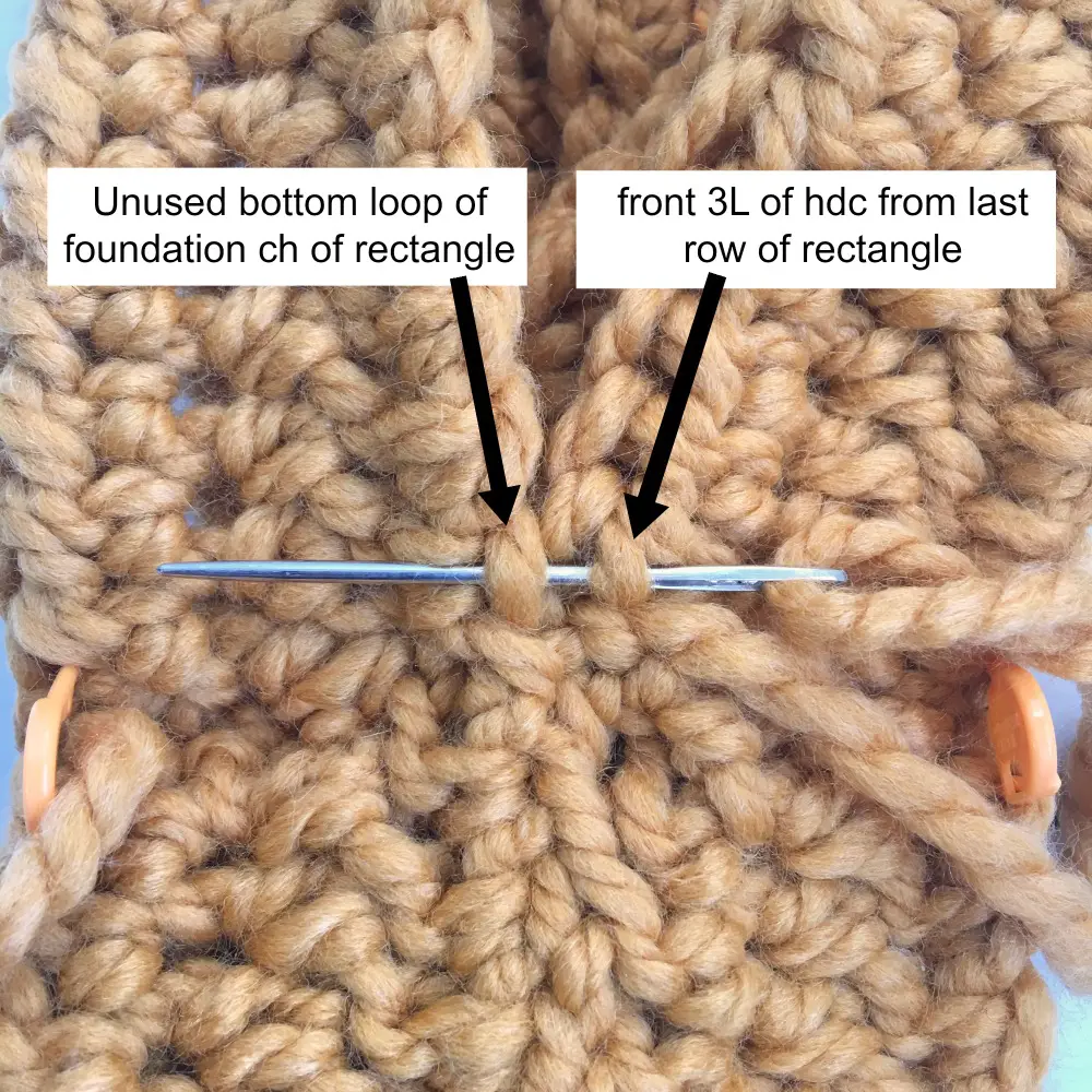 Highland Twist Headband free crochet pattern process 4