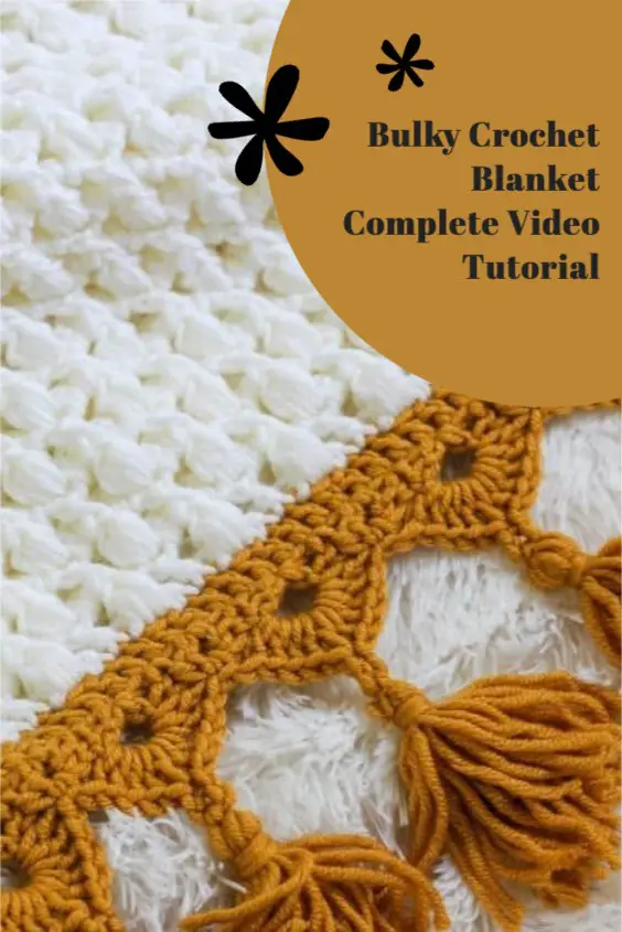 Ties that Bind crochet bulky blanket video tutorial
