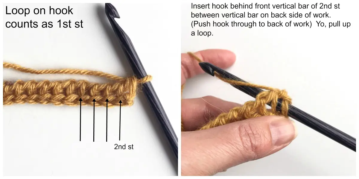 Tunisian Crochet Knit Stitch Process 5