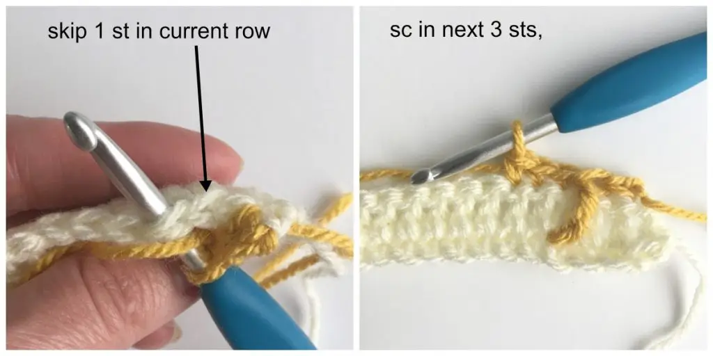 Diamond Waffle Crochet Stitch Process 5
