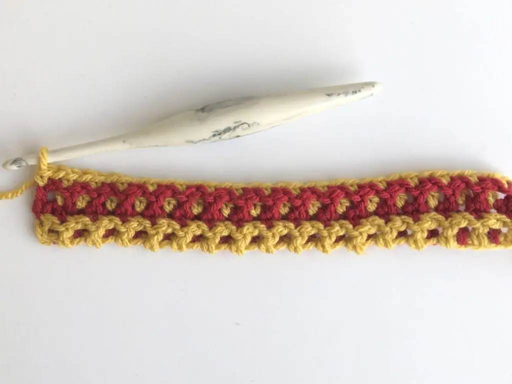 Interlocking Arches Crochet Stitch Process 7