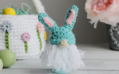 Gnome Bunny Egg Cozy Free Crochet Pattern