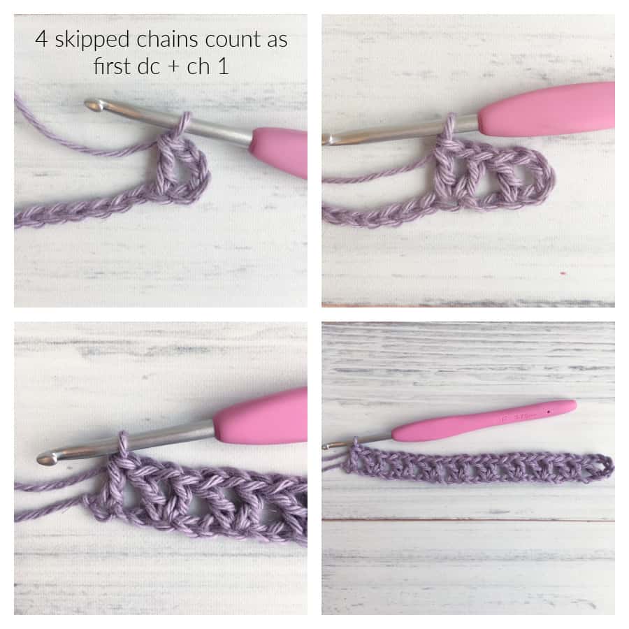 Learn how to crochet the Offset V-Stitch Photo & Video Tutorial