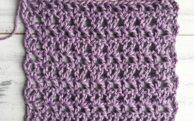 Offset V-Stitch Crochet Stitch Tutorial