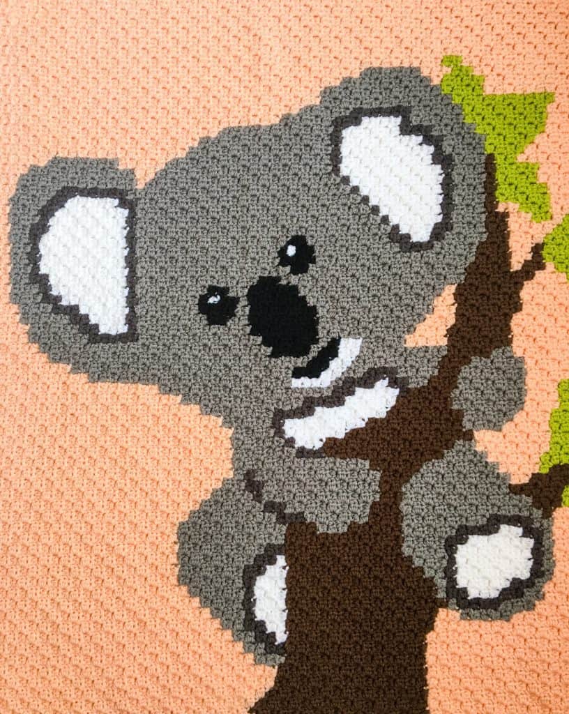 Crochet Koala Bear C2C Graphgan