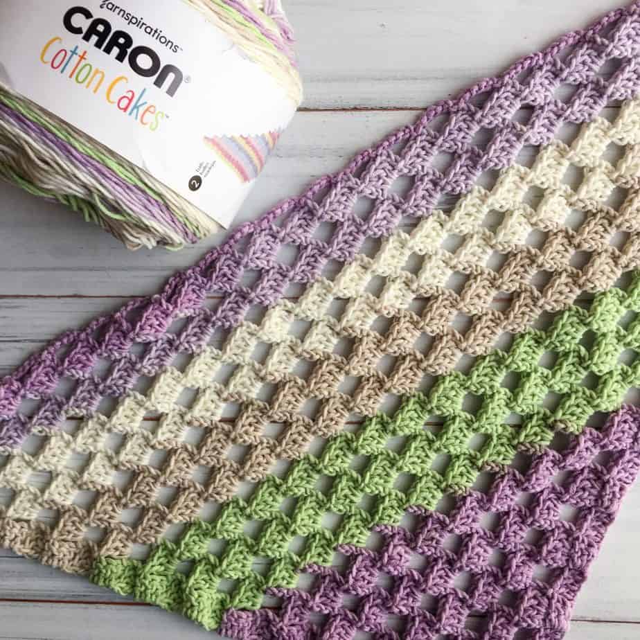 crochet c2c scarf