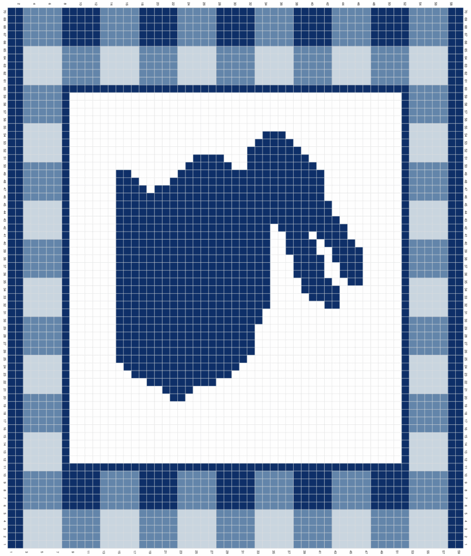 Gingham Bunny Placemat free crochet pattern