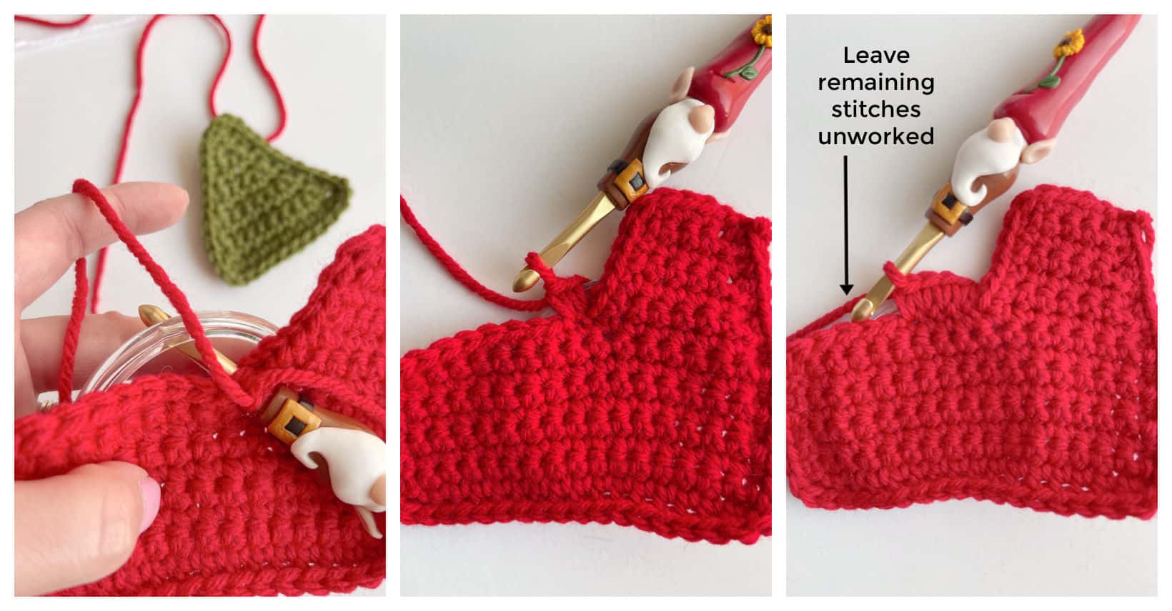 red truck christmas crochet pattern process