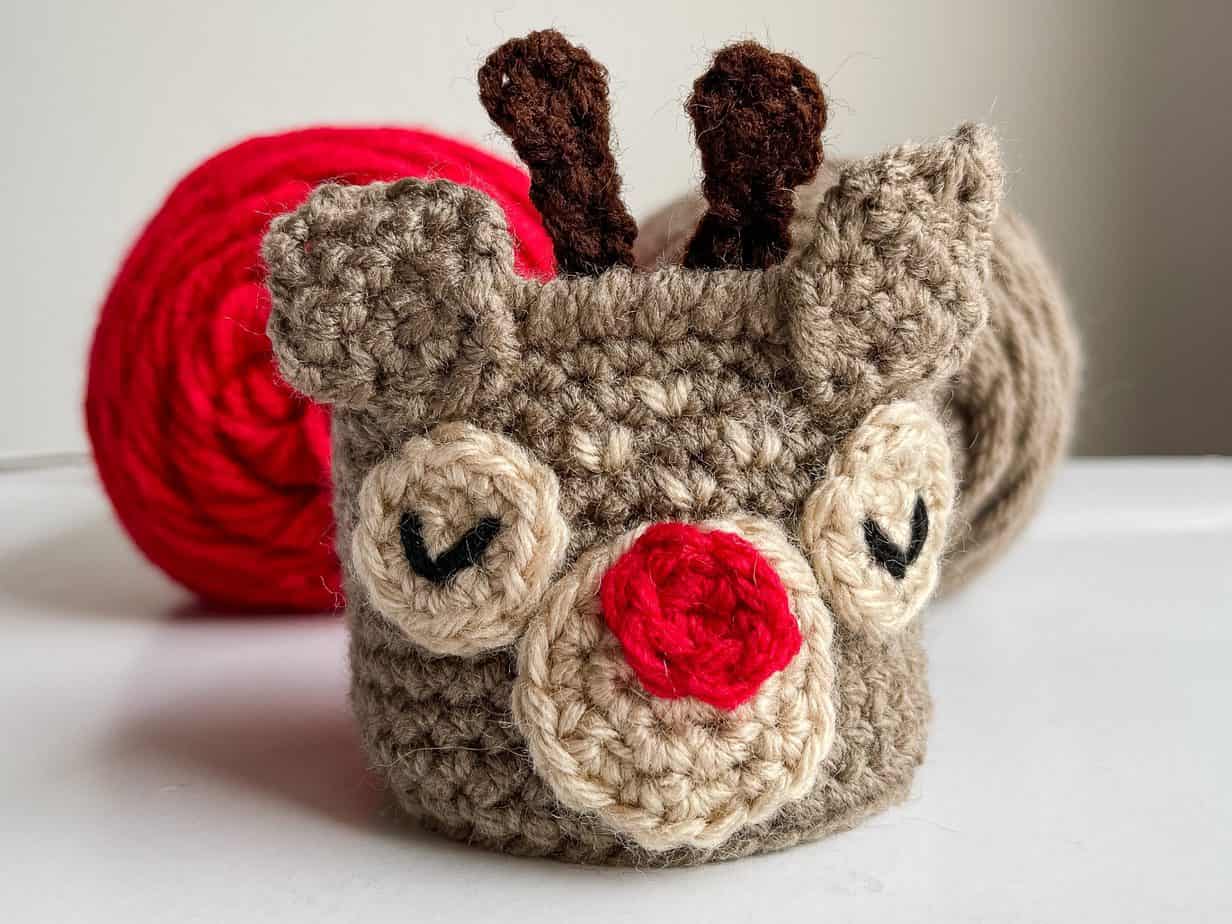 crochet christmas basket pattern